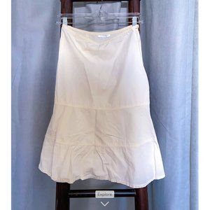 Promod White Flowy Skirt